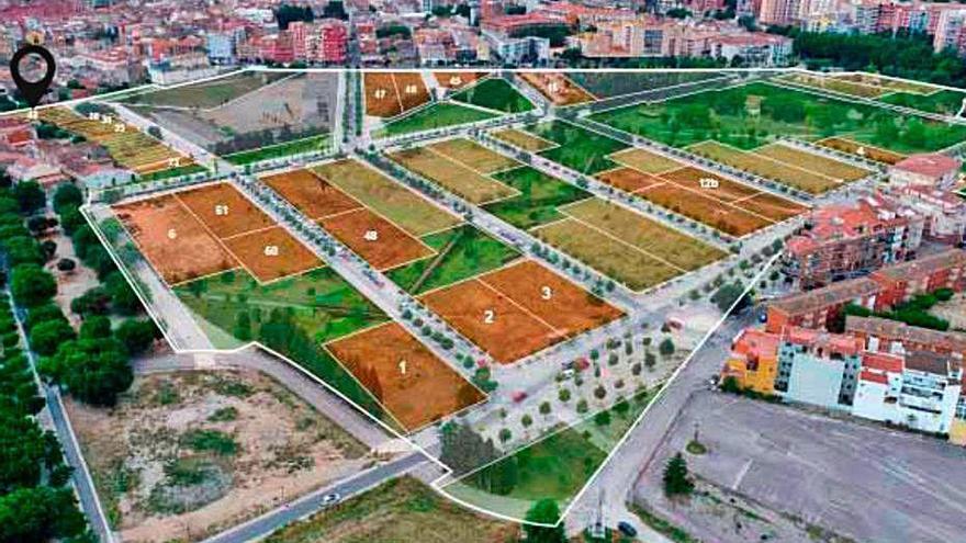 Terrenys d'Incasòl al Parc de les Aigües.