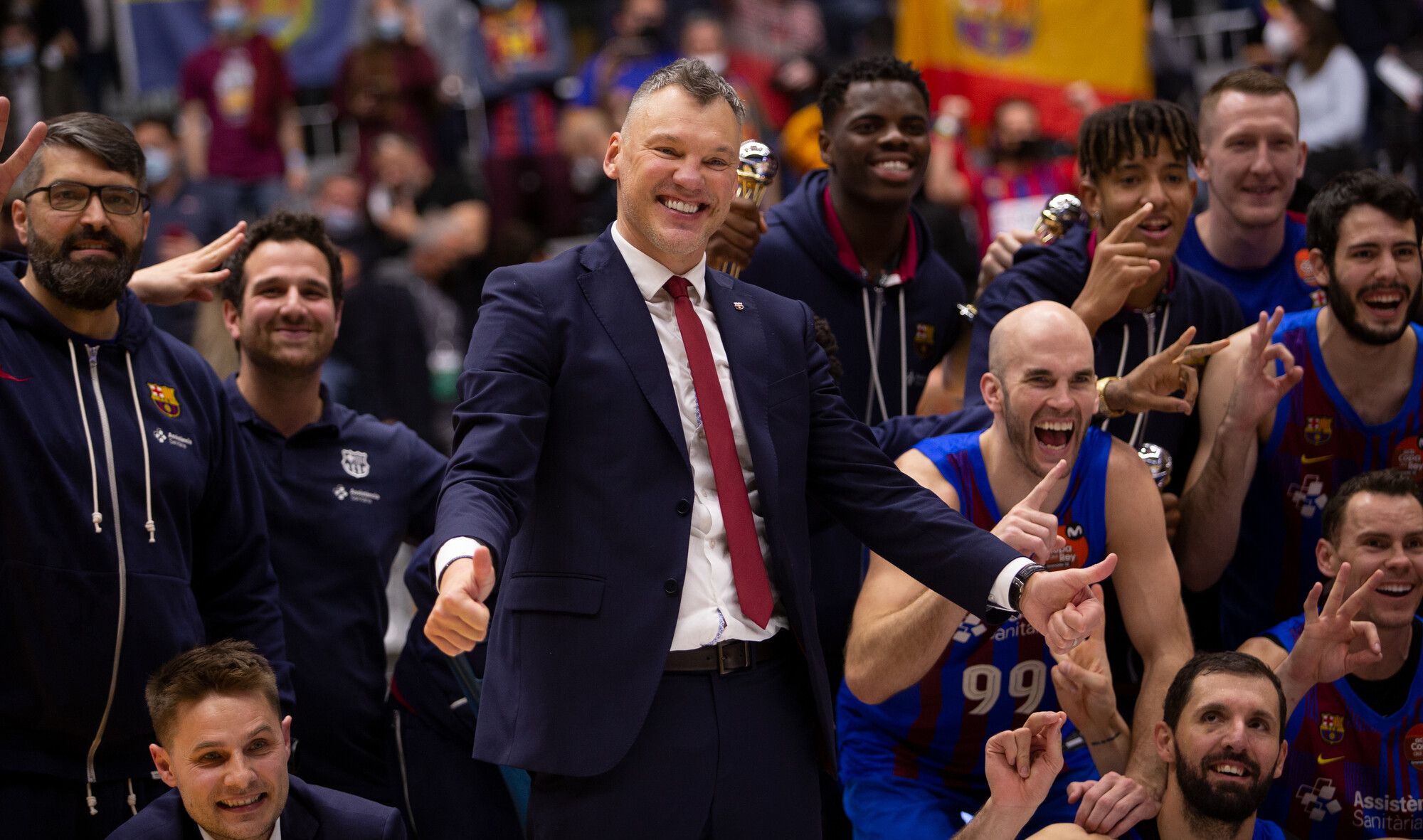 Jasikevicius celebración título