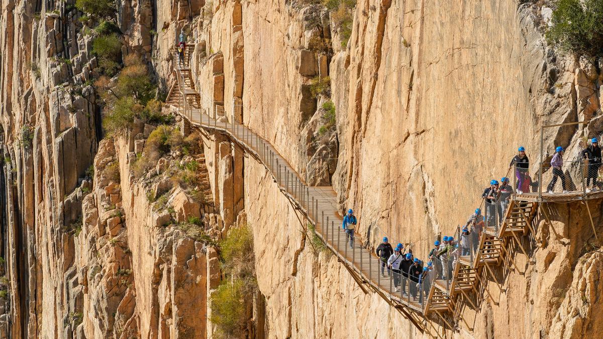 El vertiginoso Caminito del Rey, en Málaga.