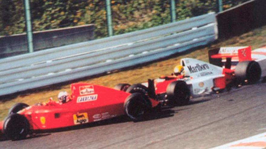 Ayrton Senna vs Alain Prost Suzuka en Suzuka 1990