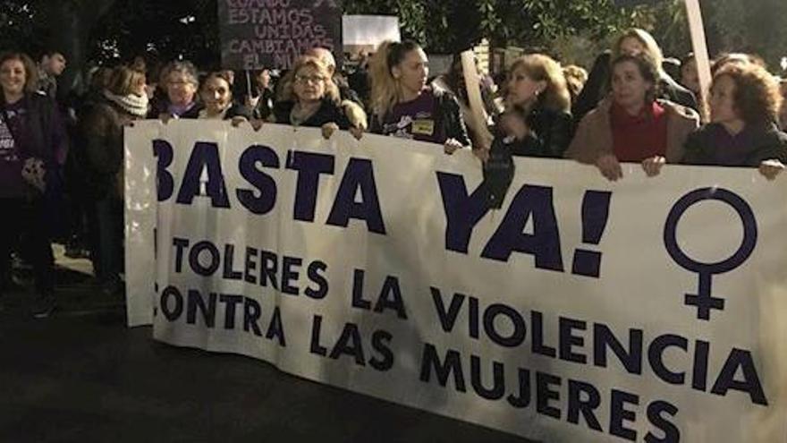 Manifestación contra la violencia machista el 25N.