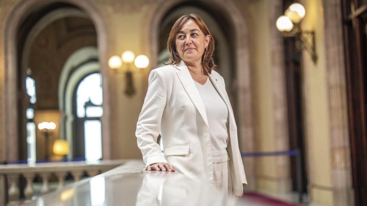 Sílvia Paneque, consellera de Territori, Habitatge i Transició Ecològica, al Parlament de Catalunya.