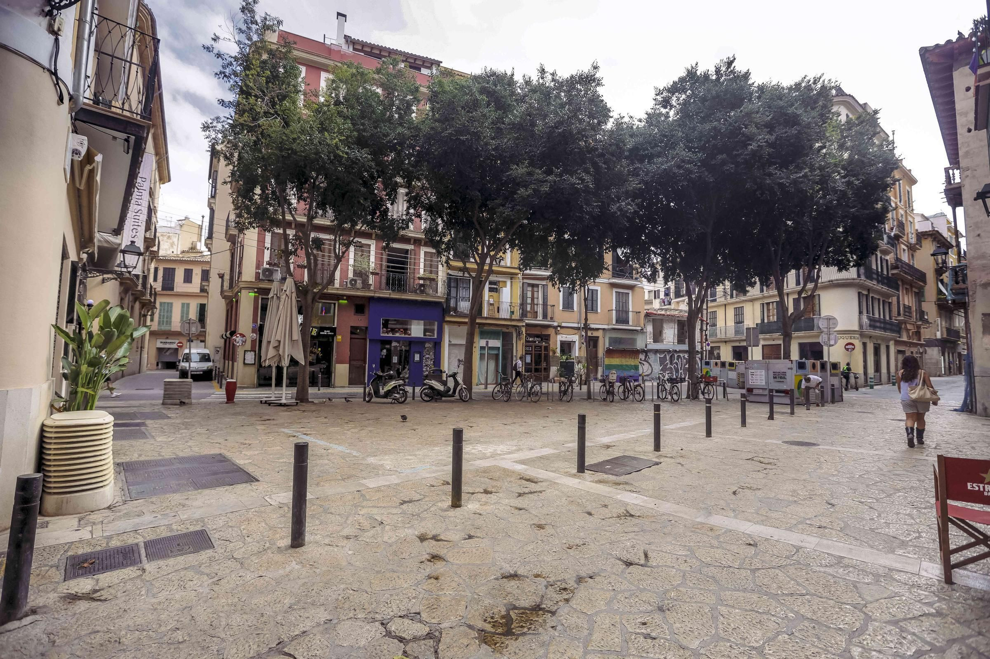 Las terrazas en sa Gerreria y en la plaza de la Quartera