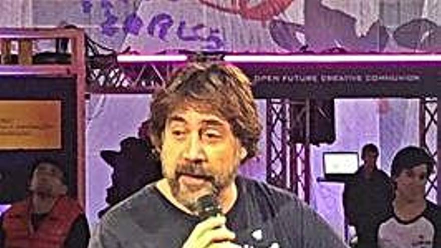 Javier Bardem, durante la presentación del documental.