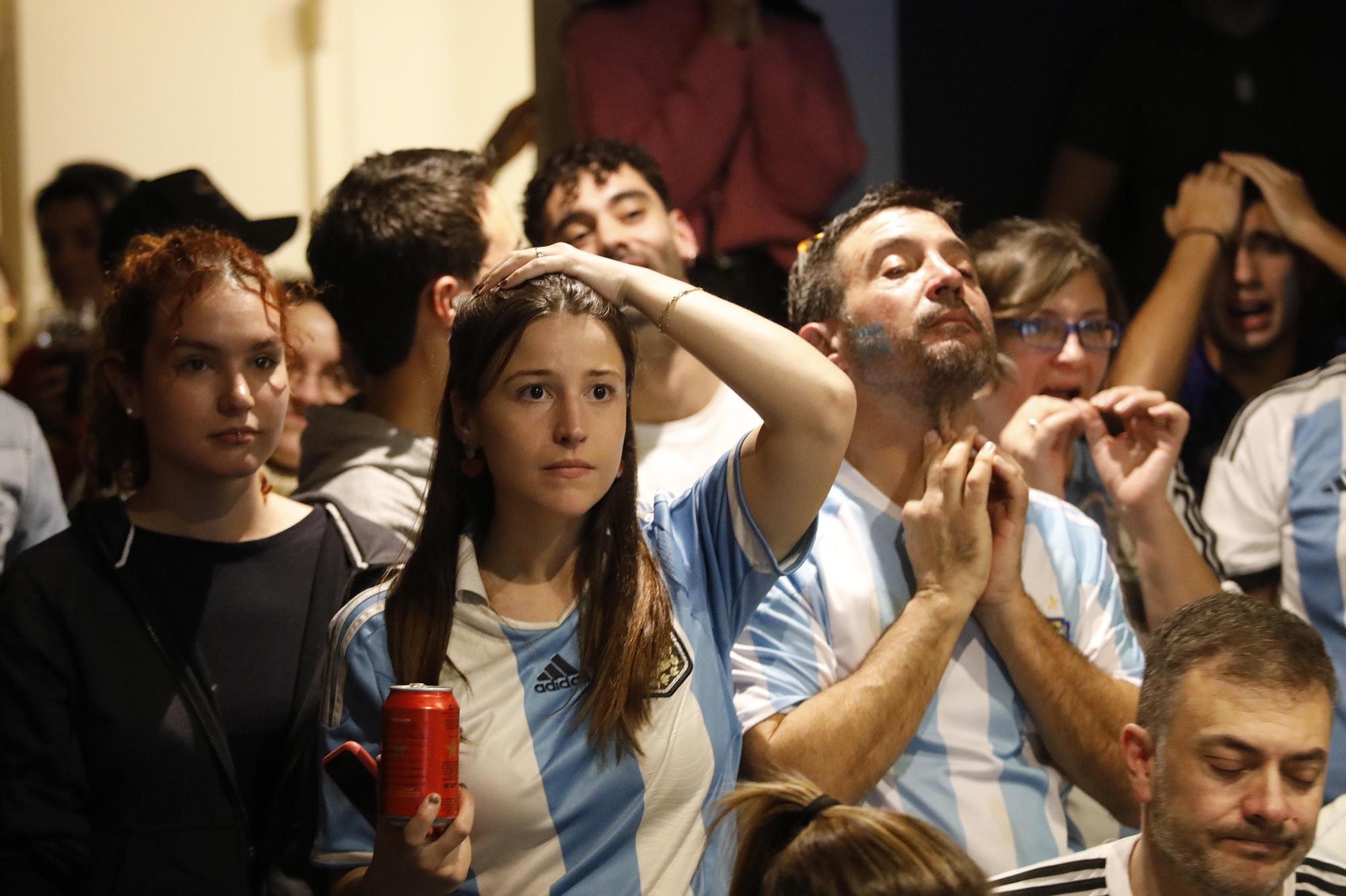 Les imatges de l'afició argentina celebrant el mundial a Girona