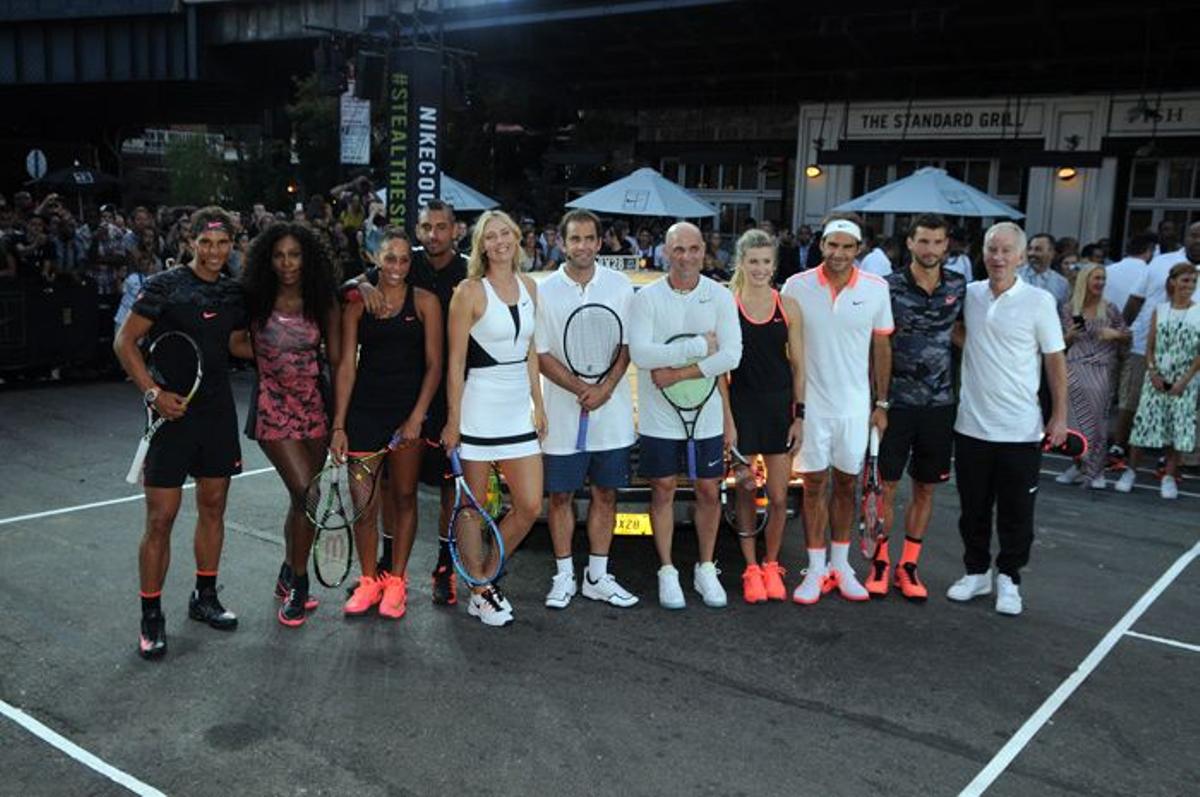 Todos los tenistas en el spot de Nike en Nueva York