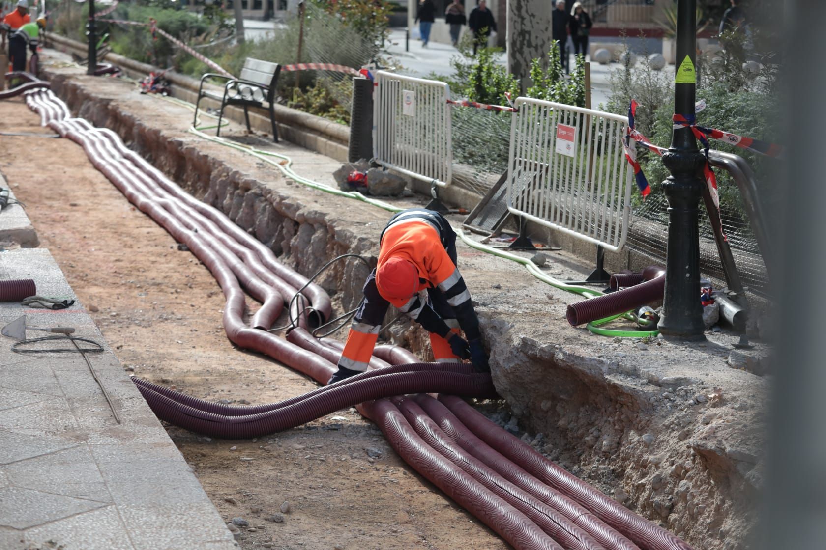 Las obras se apoderan del Paseo Sagasta de Zaragoza