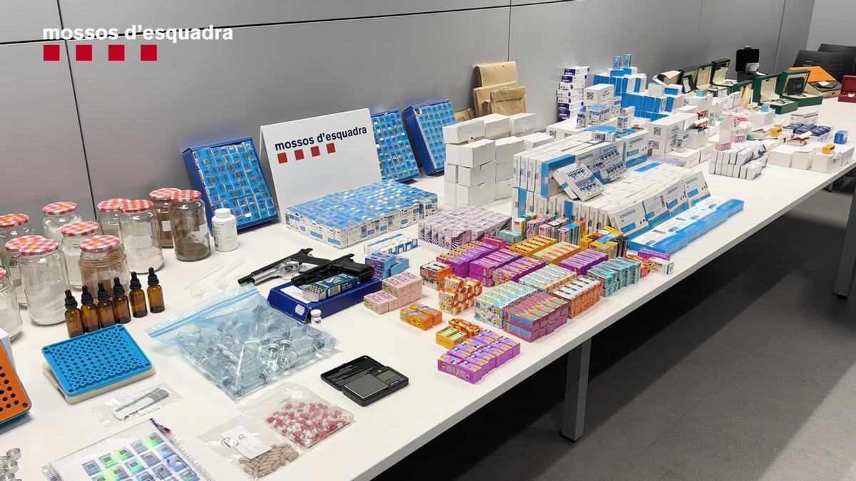 Medicaments amb què traficava la trama il·legal
