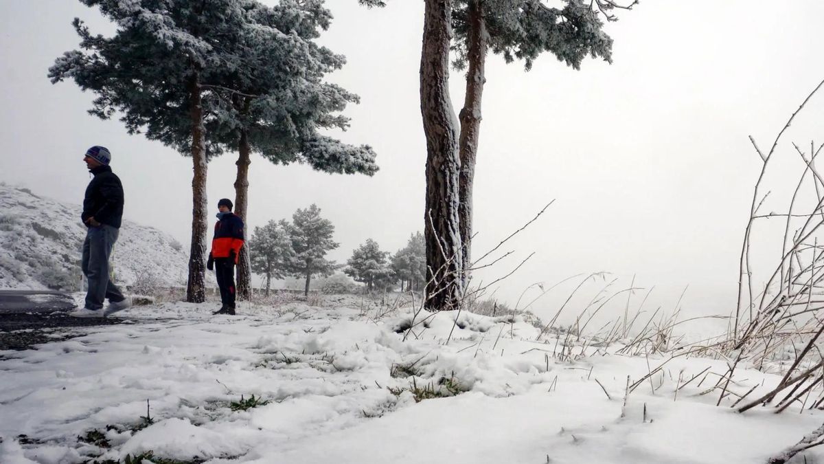 Nieve en estas zonas por la borrasca Konrad.