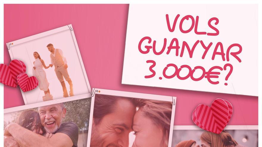 Vilamarxant sortea 3.000 euros entre los que envíen una fotografía con su pareja por San Valentín