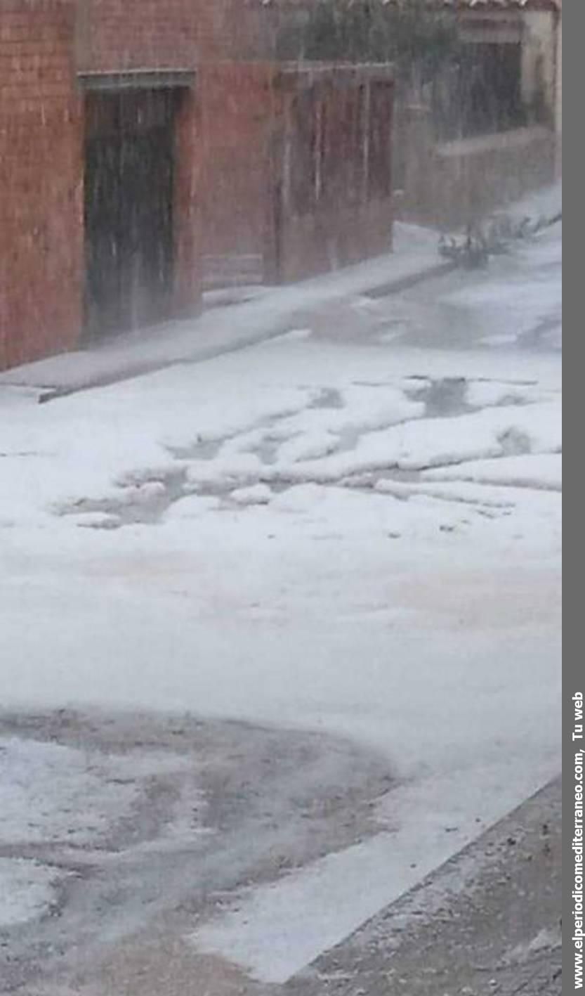 Espectacular tormenta de granizo en Vilafranca