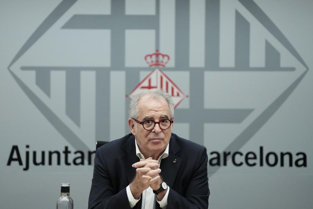 09/10/2025 El teniente de alcalde de Economía, Vivienda, Hacienda y Turismo, Jordi Valls, presenta la propuesta de Presupuesto Municipal del Ayuntamiento de Barcelona 2026, en el Ayuntamiento de Barcelona, a 9 de octubre de 2025, en Barcelona, Catalunya (España). POLITICA David Zorrakino - Europa Press