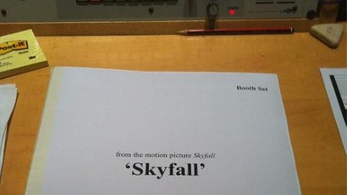 La imagen sobre 'Skyfall' que Adele ha colgado en su Twitter.