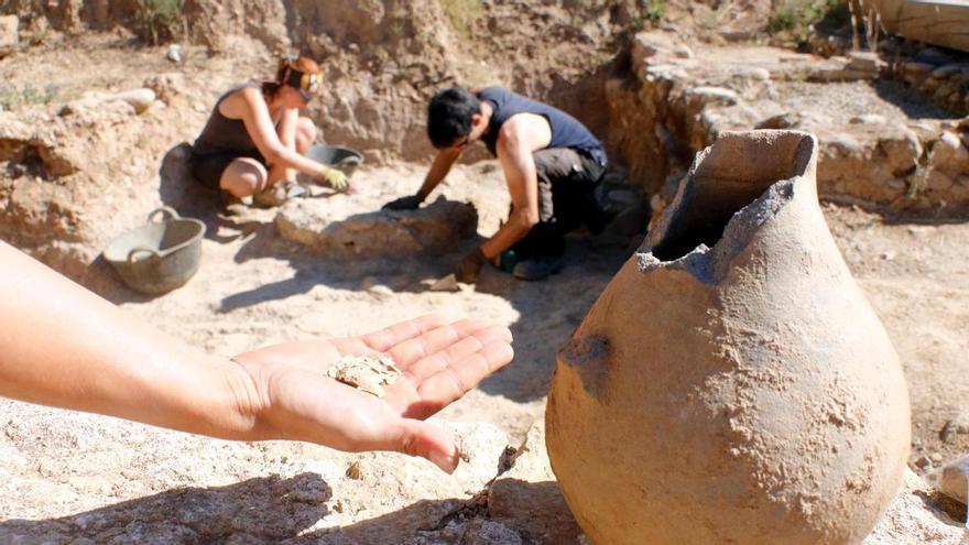 VÍDEO | Els arqueòlegs troben una gerra amb un ou que va servir d'ofrena fa 1.800 anys a la vil·la romana de Sarrià de Ter