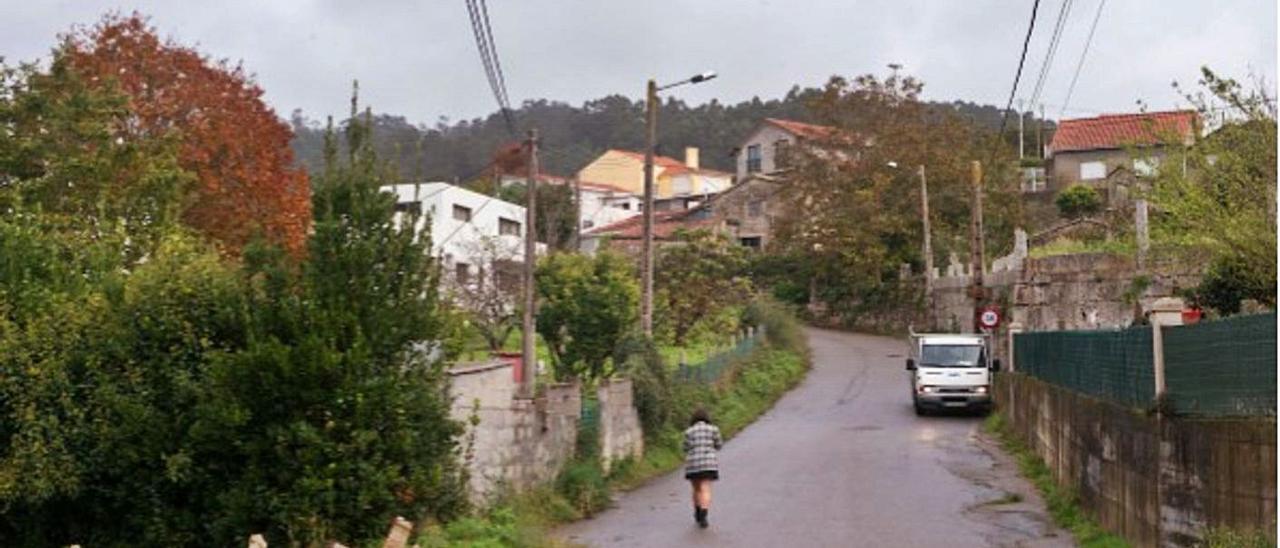 Zona de A Rosada, donde no hay abastecimiento. | //