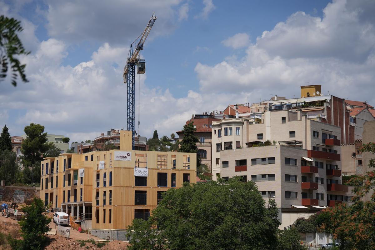 La Cooperativa de viviendas Ruderal está construyendo un proyecto en cesión de uso en el barrio de Vallcarca de Barcelona.