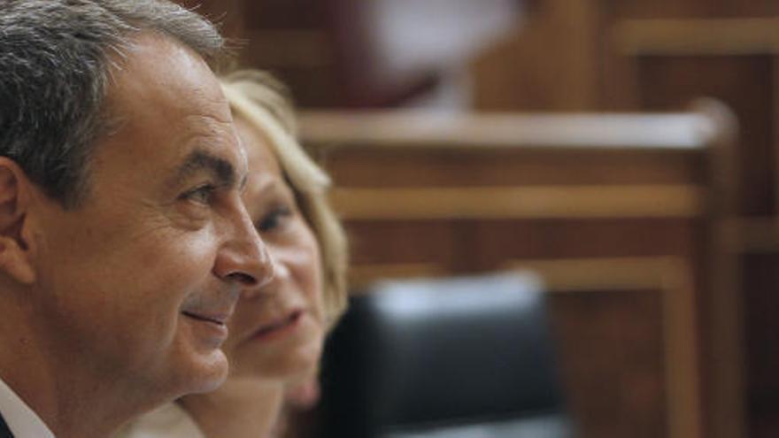 José Luis Rodríguez Zapatero, en el Congreso de los Diputados.