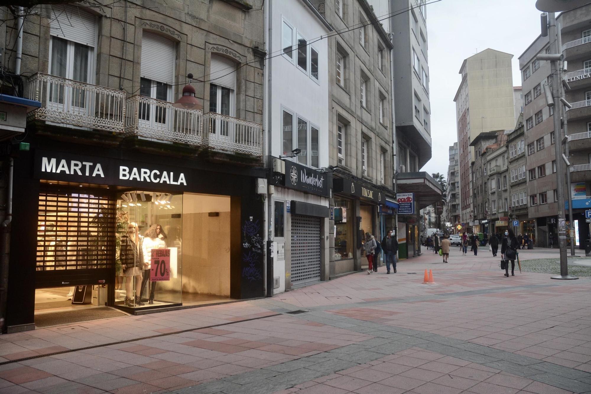 Una Pontevedra casi fantasma al atardecer