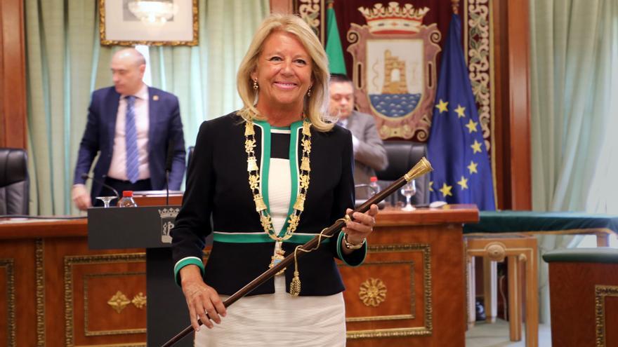 Ángeles Muñoz, alcaldesa de Marbella, en su toma de posesión