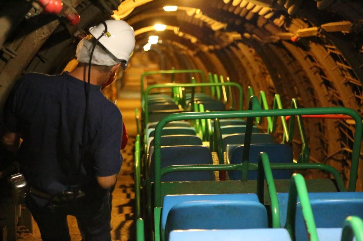 En el Museo Minero Escucha se puede realizar un descenso a una mina real de carbon