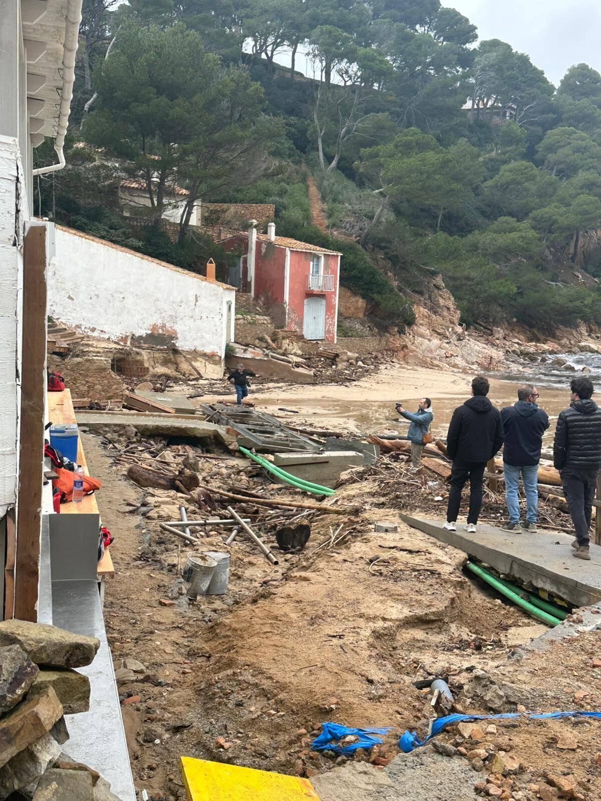 Avaluacions al litoral durant el matí per danys.