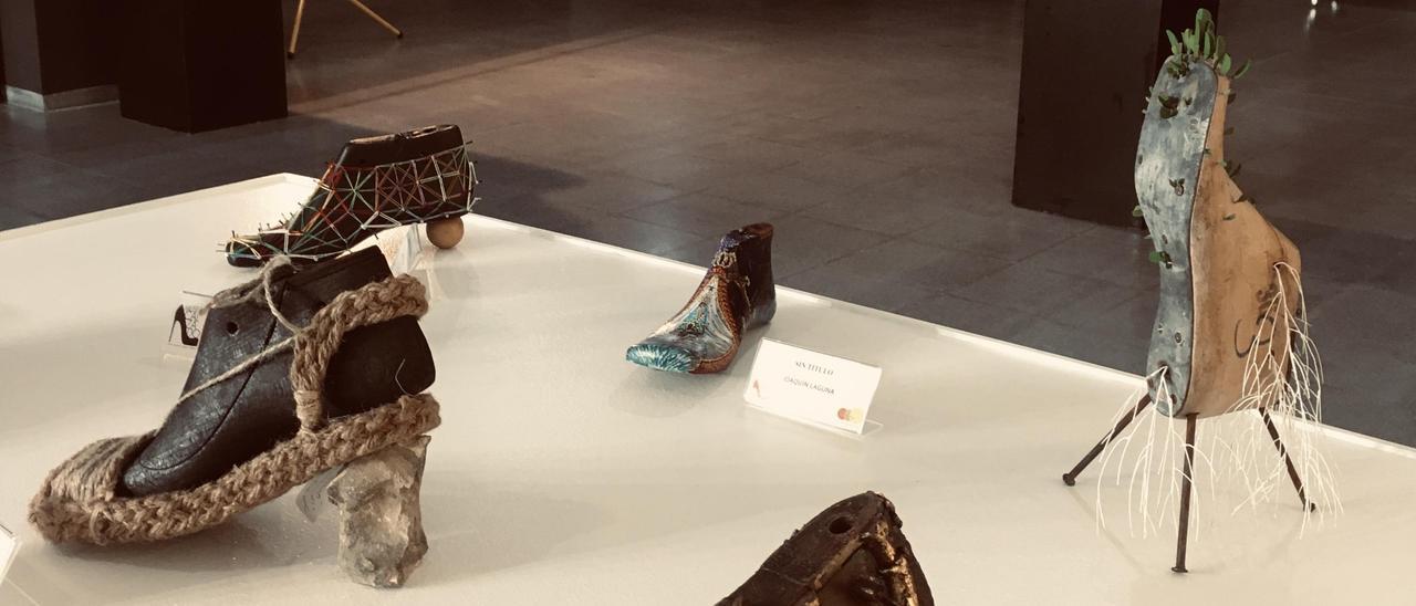Imagen de las hormas expuestas en el Museo del Calzado de Elda.