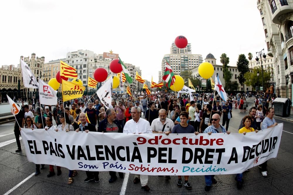 Manifestación de la Comissió 9 d'Octubre