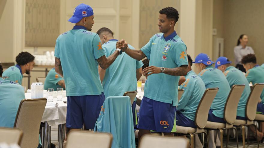 Los jugadores del Real Madrid se sumaron a la concentración de Brasil