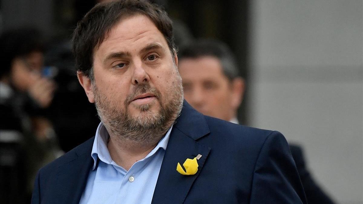 Oriol Junqueras, a su llegada a la Audiencia Nacional el pasado 2 de noviembre.