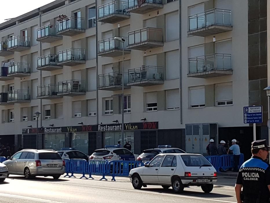 Desallotjament d'un edifici ocupat a Sant Antoni de Calonge