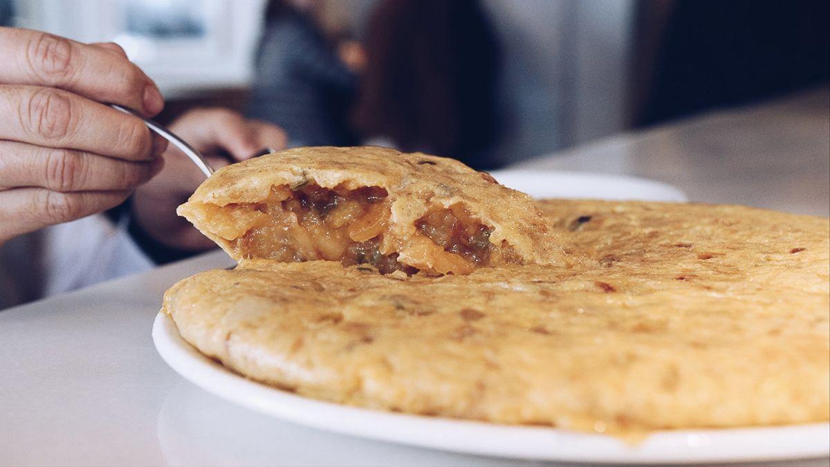 La tortilla de patata del grupo Cañadío, siempre perfecta.