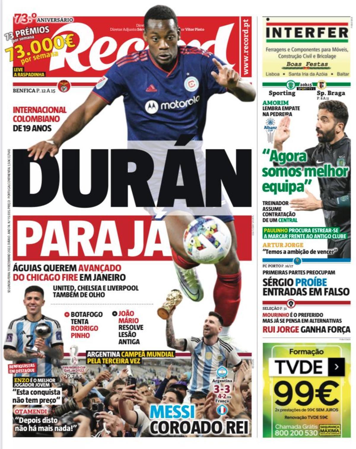 Para enmarcar: las portadas de todo el mundo se rinden a Messi