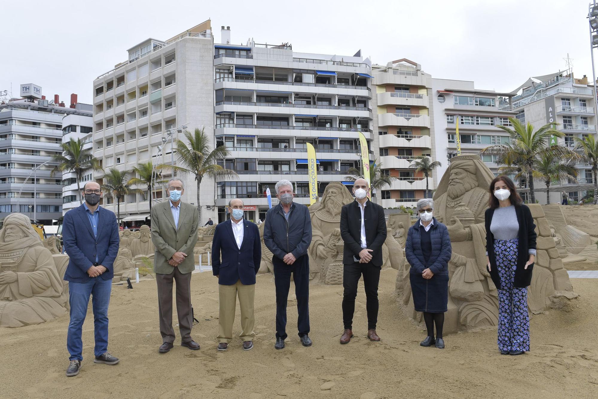 Clausura del belén de arena de Las Palmas de Gran Canaria (07/01/2022)