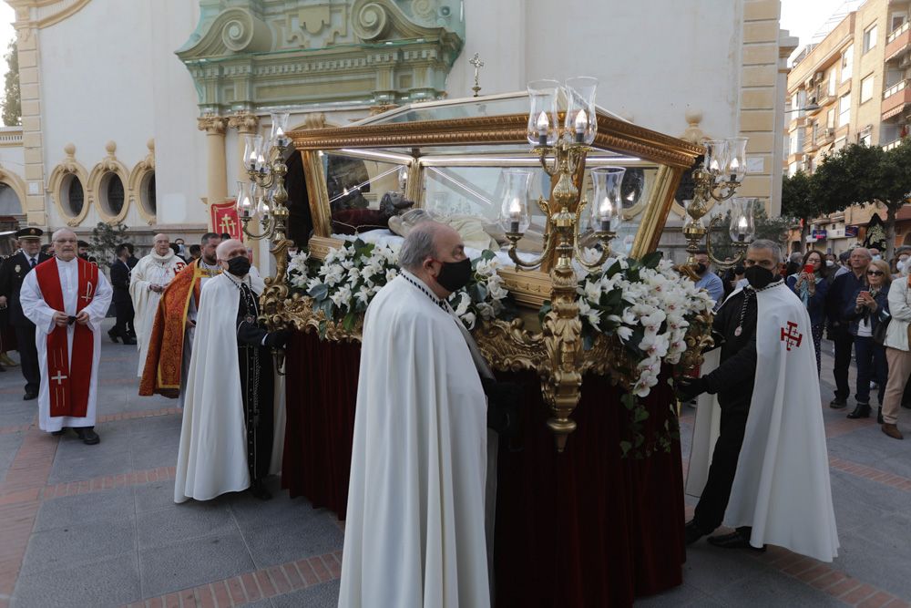 Procesión de Viernes Santo en el Port de Sagunt.