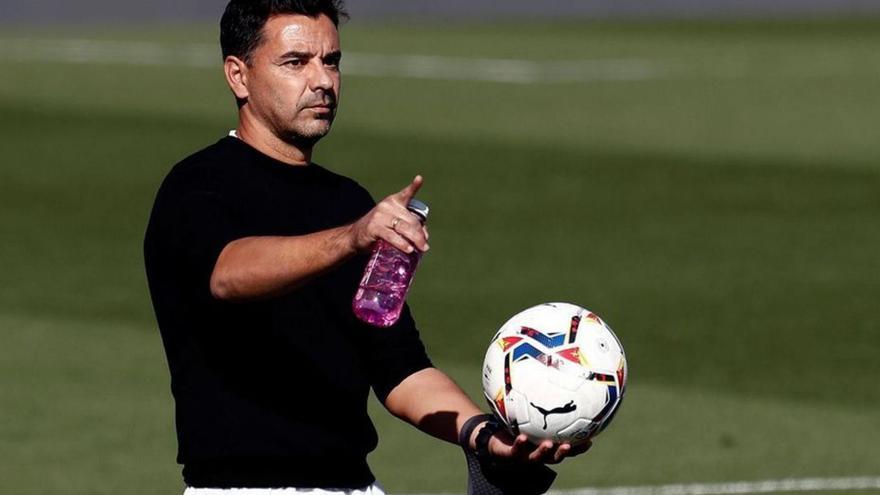 Míchel, durante un entrenamiento.  | FIRMA FOTÓGRAFOGIRONA FC