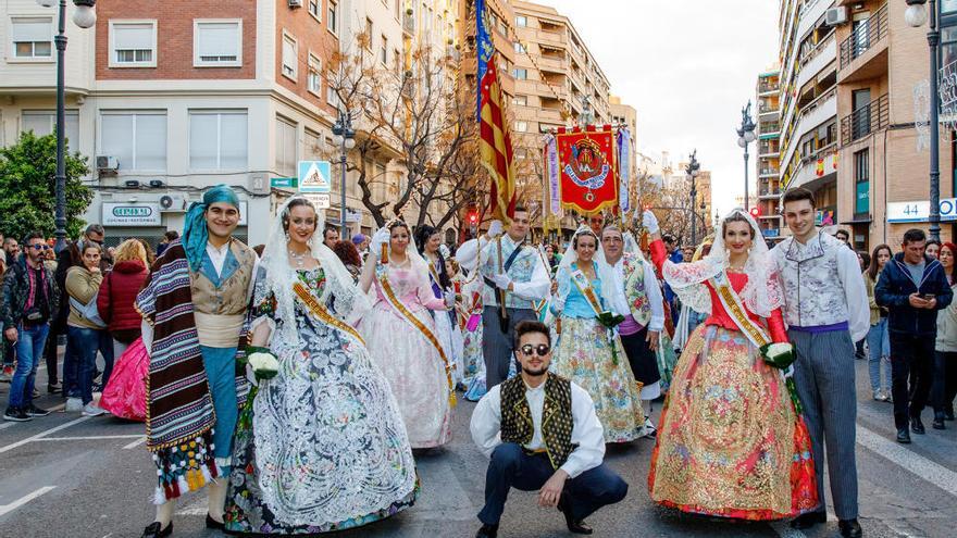 Las fallas de Mislata, en la Ofrenda de València