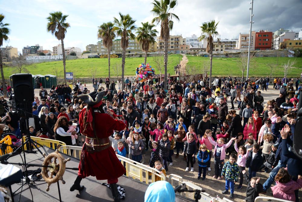 El pequeño Sant Sebastià juega en sa Riera