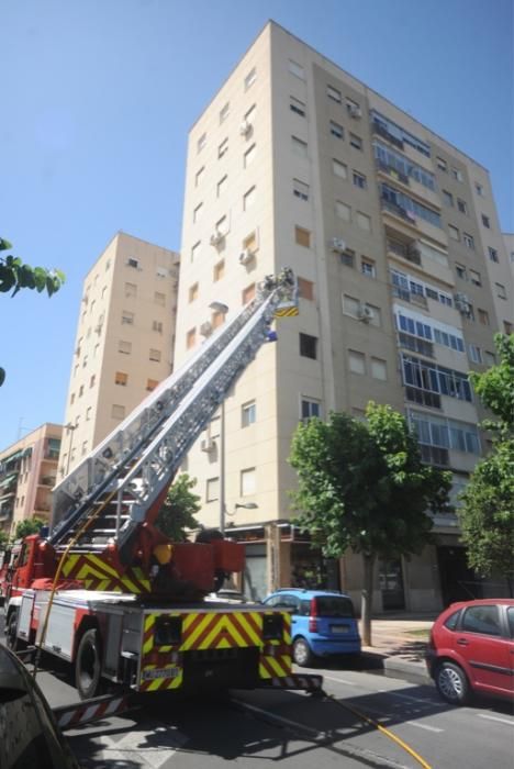 Alarma por un incendio en el barrio de La Flota