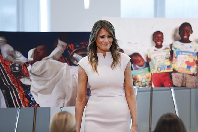 Melania Trump en la asamblea de las Naciones Unidas en 2018