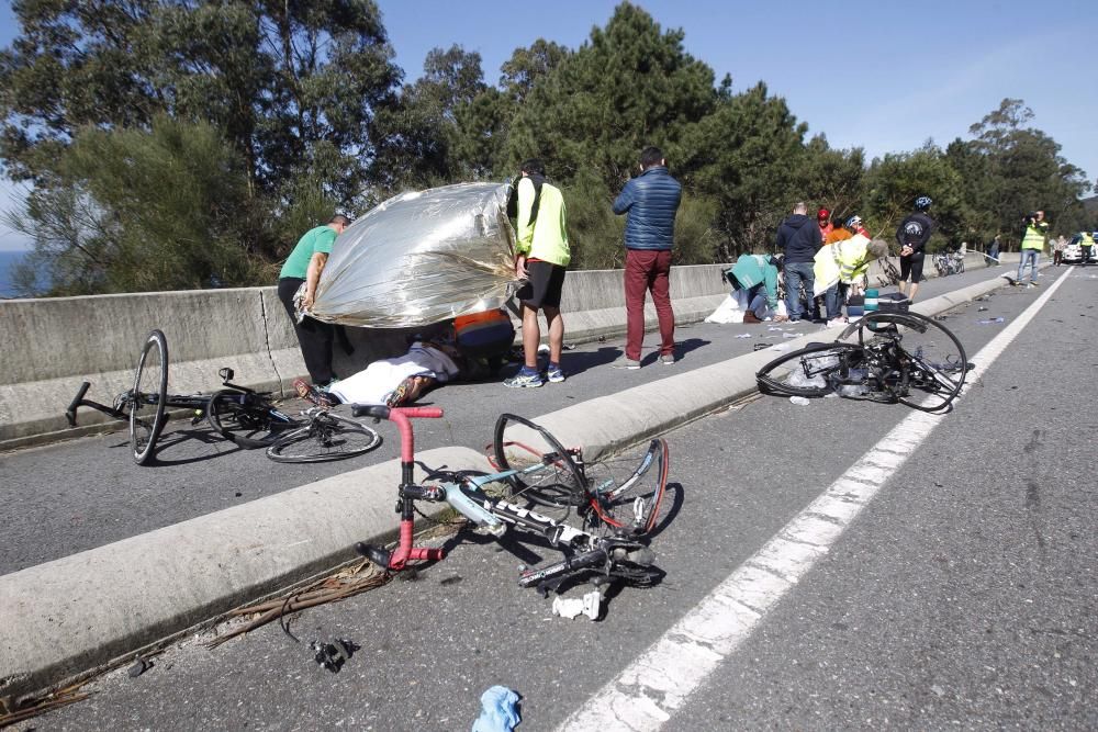 Atropello de ciclistas en A Guarda