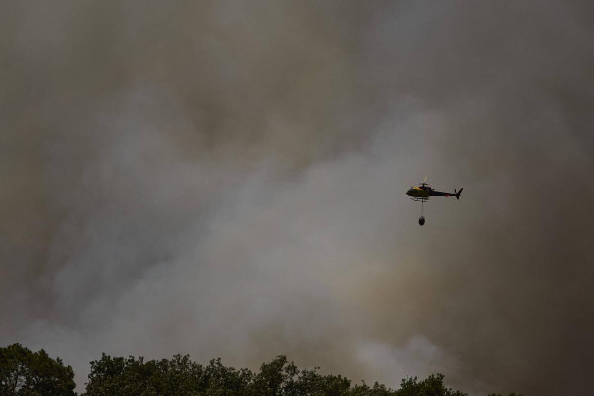 Les imatges de l'incendi forestal de les Gavarres Les imatges de l'incendi forestal de les Gavarres