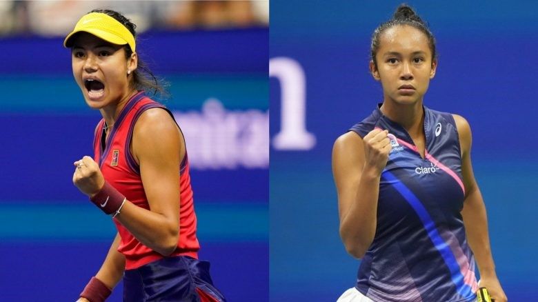 Raducanu y Leylah Fernández, finalistas del Abierto de EEUU.