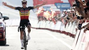 El belga Remco Evenepoel se impone en Larra Belagua, Kuss sigue líder