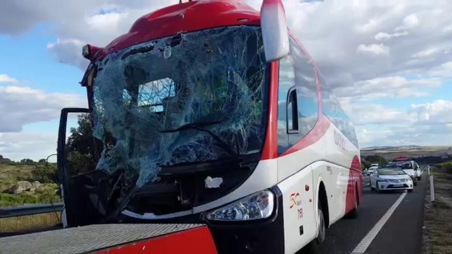 Accidente en la autovía de Extremadura a la altura de Trujillo