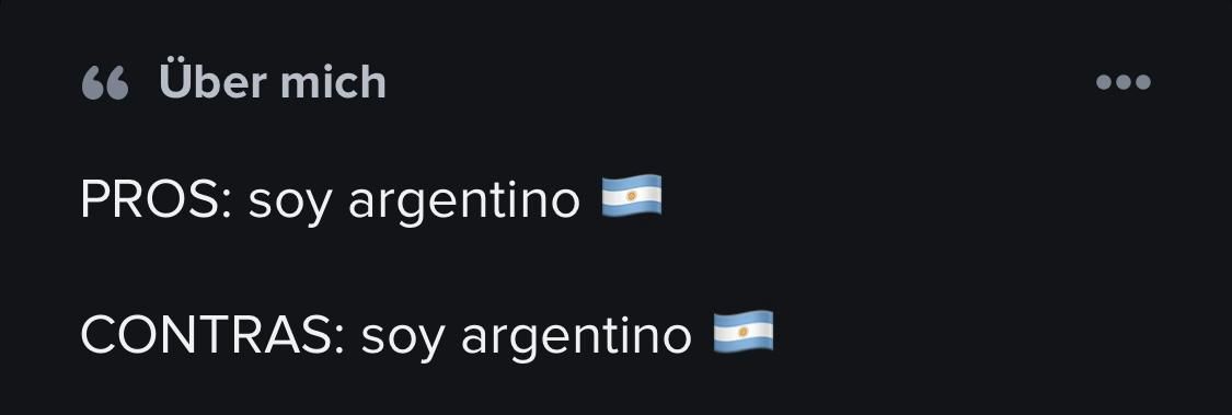 Immer dieser Argentinier.