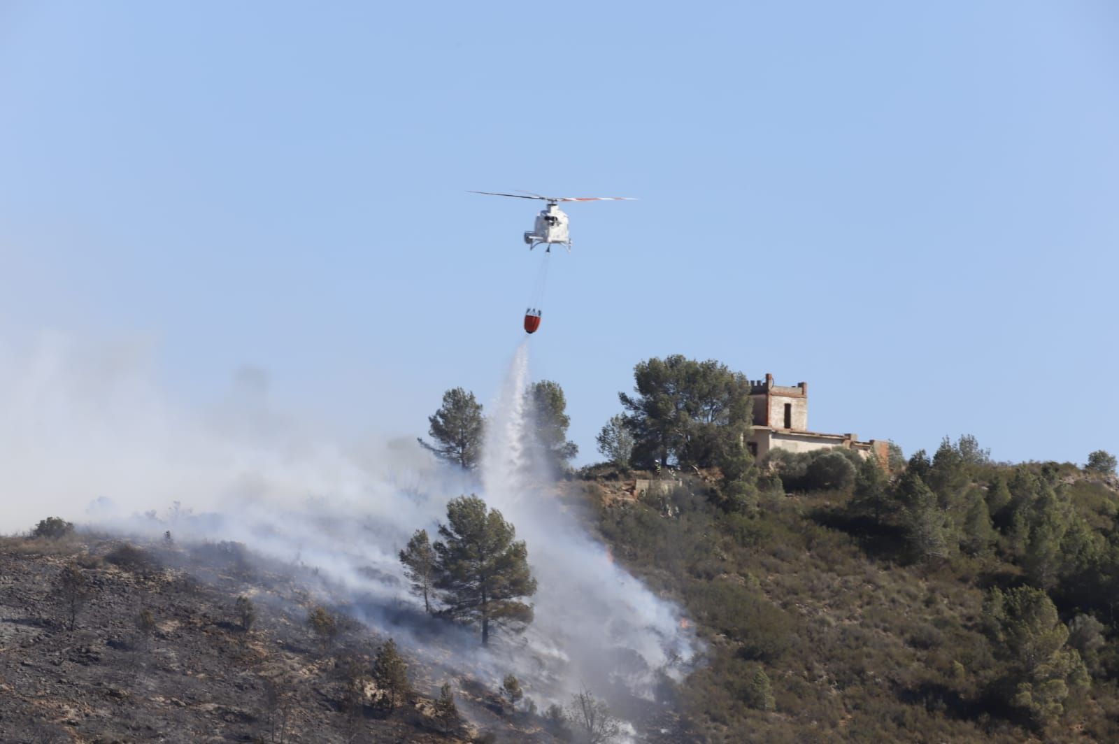 Las imágenes del incendio de Real