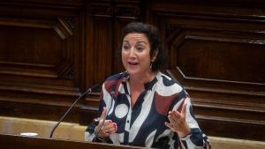 La consellera de Economia, Alícia Romero, en el debate de presupuestos este jueves en el Parlament