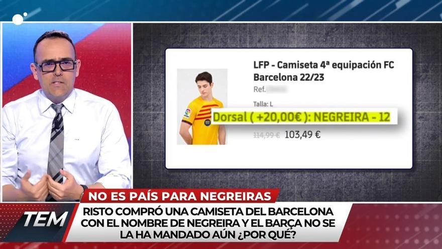 La crítica de Monegal: Camiseta del Barça con dorsal ‘Negreira’