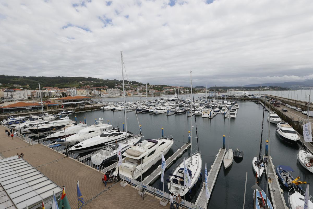 Vista del Real Club Náutico de Sanxenxo