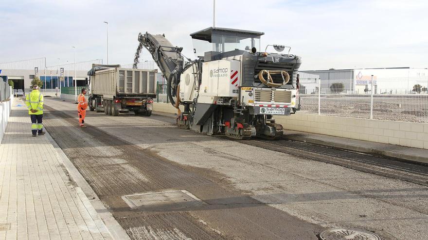 Obras de rehabilitación en el polígono Campo Aníbal